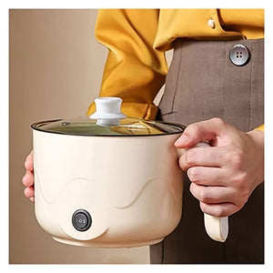 Portable Electric Mini Cooking Pot with Lid-Cooker for Home & Travel