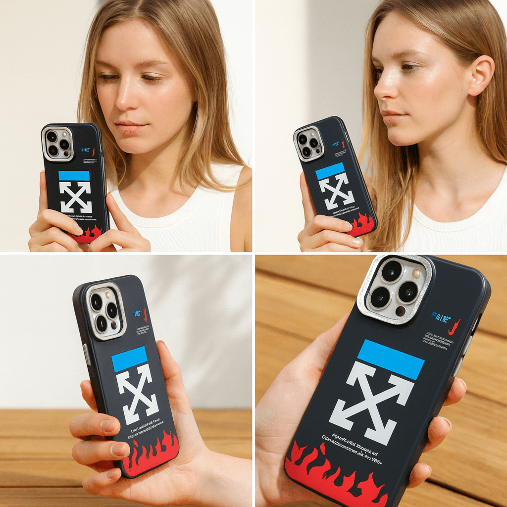 Off - White Flame Logo iPhone Case - Zambeel