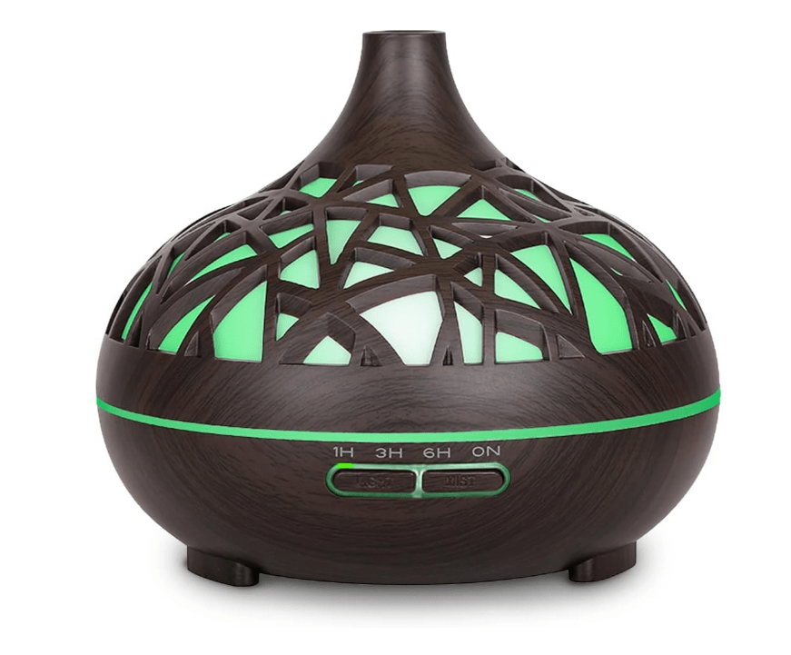 Wooden Lattice Ultrasonic Aroma Diffuser - Zambeel
